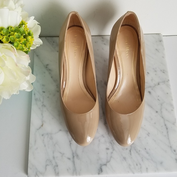 Cole Haan Shoes - Cole Haan Nike Air tan patent leather heels sz 6.5